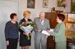 Коллектив Запорожской облбольницы поздравил с юбилеем ветерана Александра Ивановича Жураченко
