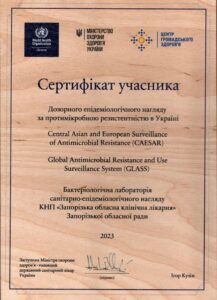Сертифікат учасника CAESAR