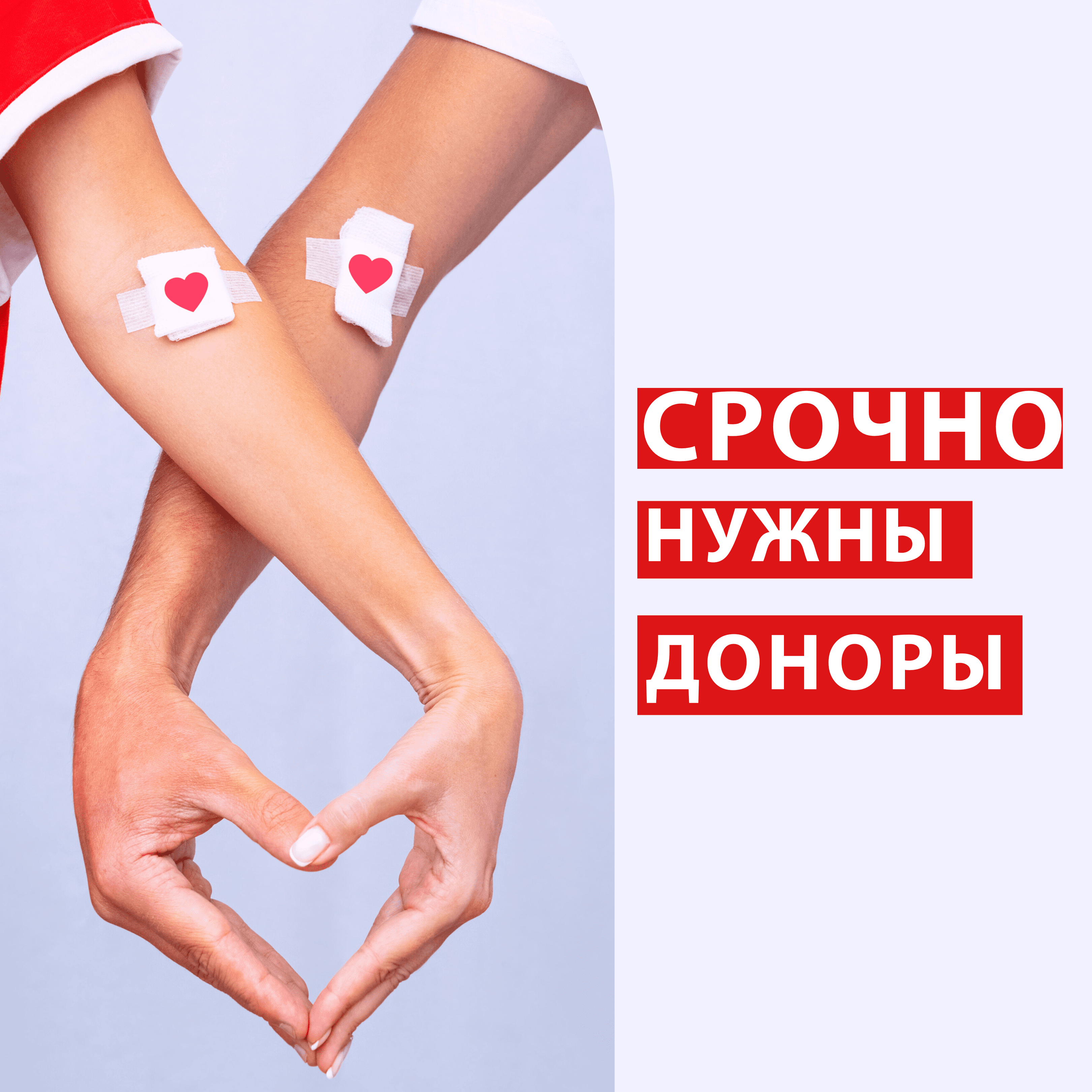 Наша больница срочно нуждается в запасах донорской крови!