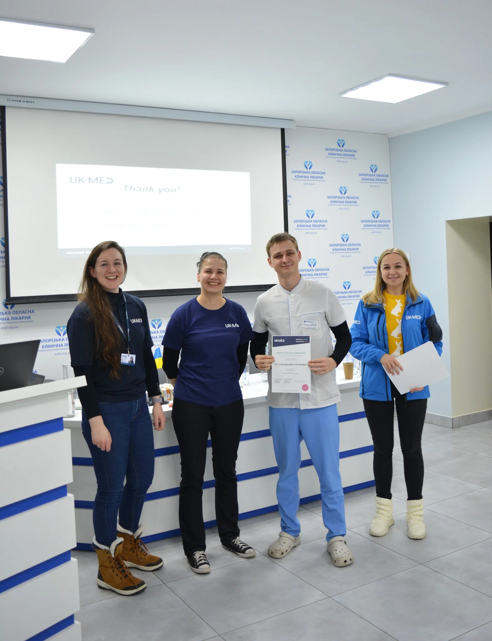 Британська організація UK-Med провела тренінги для фахівців Запорізької обласної лікарні