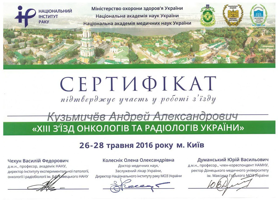 Кузьмічов Андрій Олександрович cертифікат 39